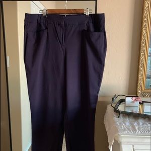 Lane Bryant navy blue dress pants